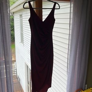 Maroon cocktail dress